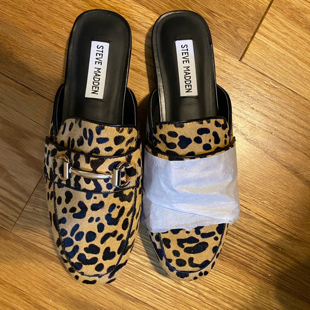 Steve Madden Rylie Leopard Mules